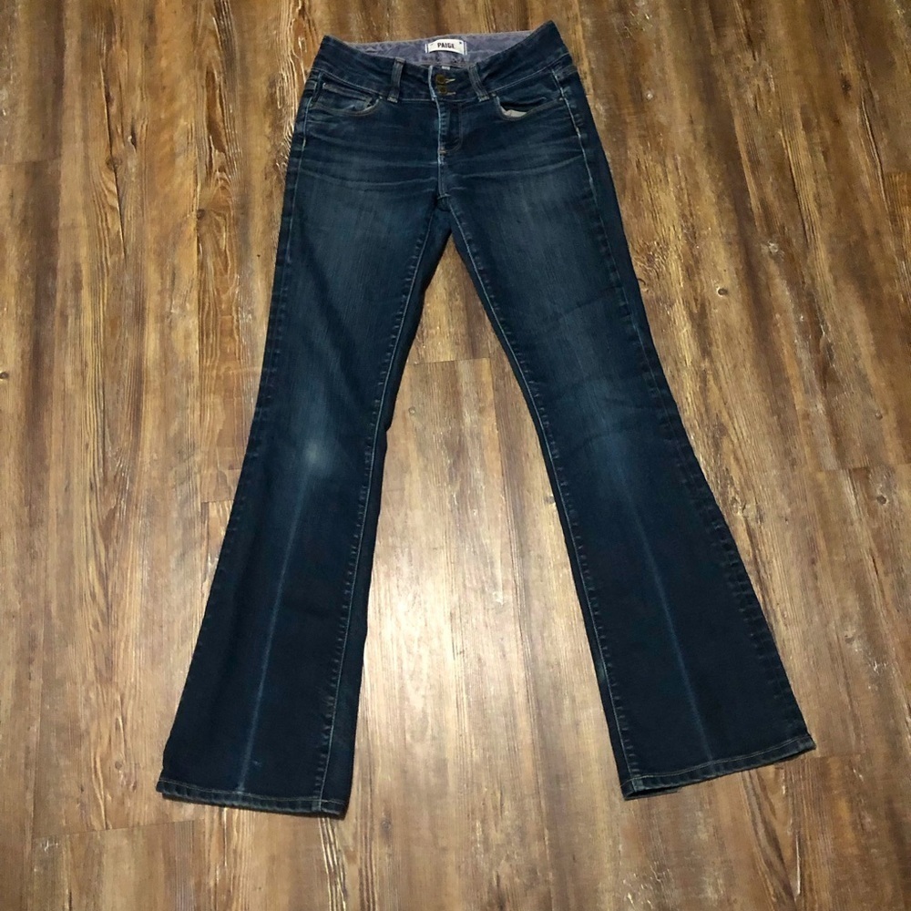 Paige Jeans Women's 25 Two Button Hidden Hills Bootcut Slim Fit Classic Denim